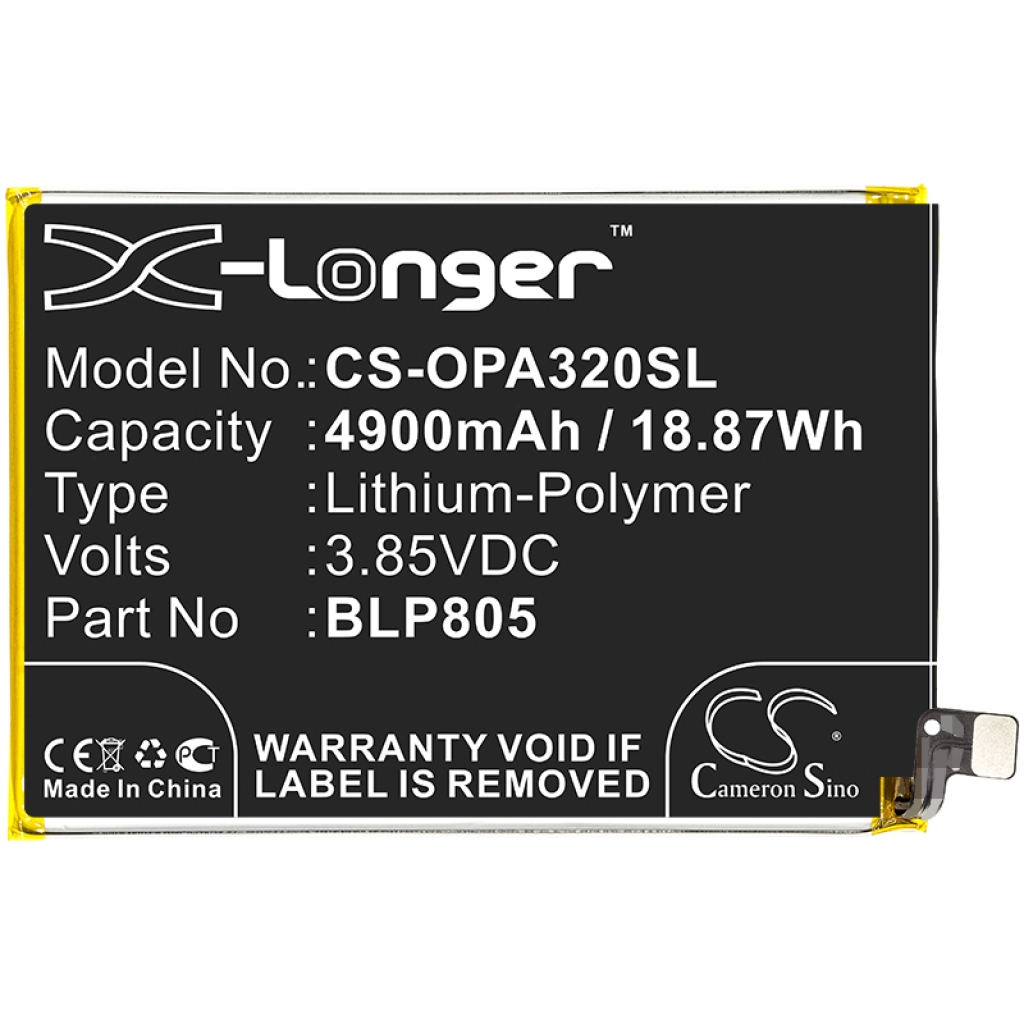 Batterier till mobiltelefoner OPPO A53