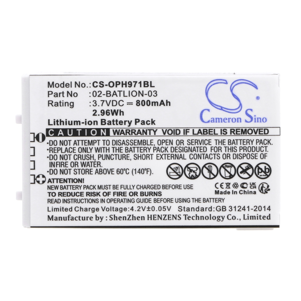 Batterier Ersätter ORBLIOP0012