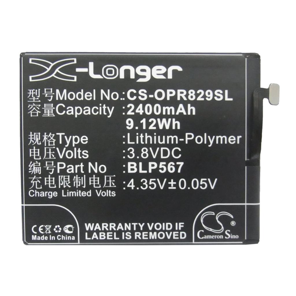 Batterier till mobiltelefoner OPPO R1S