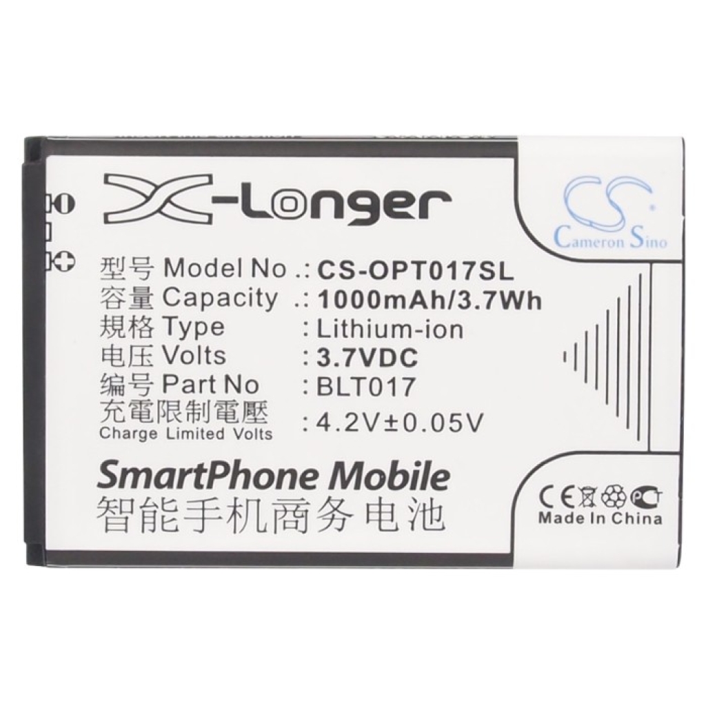 Batteri kompatibel med OPPO CS-OPT017SL