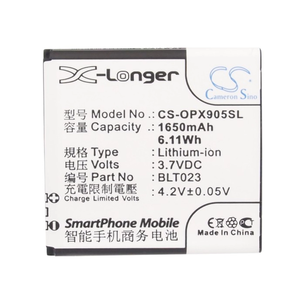 Batterier till mobiltelefoner OPPO R811