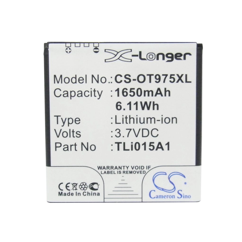 Compatible battery replacement for BASE TLI015A1