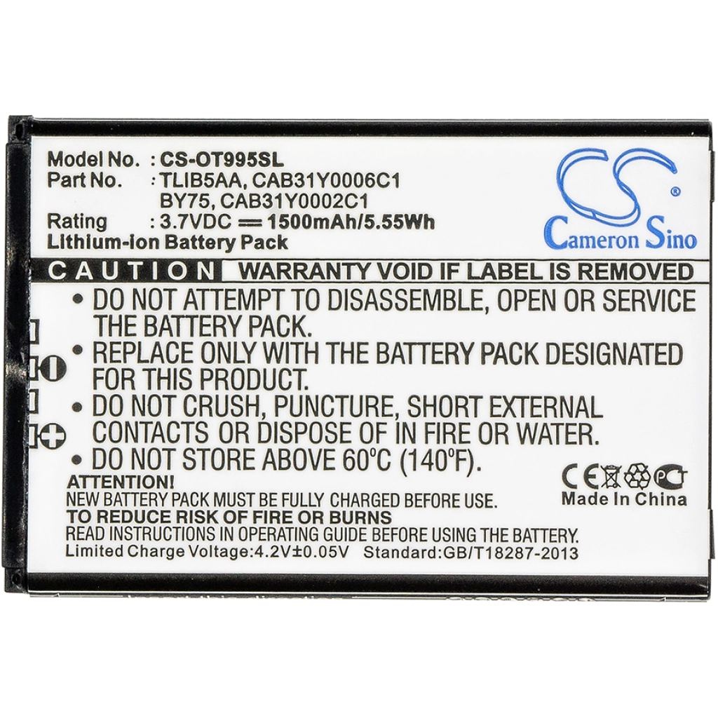 Batterier Ersätter CAB150000SC1