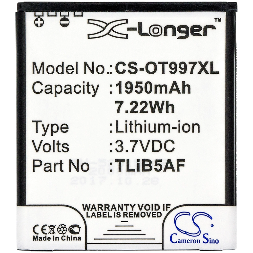 Batterier till mobiltelefoner Alcatel LinkZone MW40