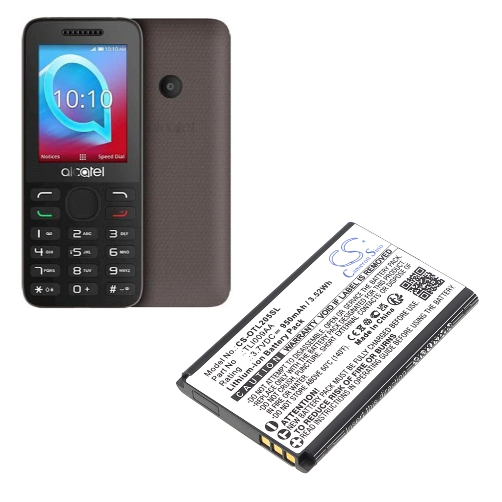 Compatible battery replacement for Alcatel TLI009AA