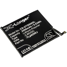 Kompatibel batteribyte för Alcatel TLP025K1,TLP025KJ