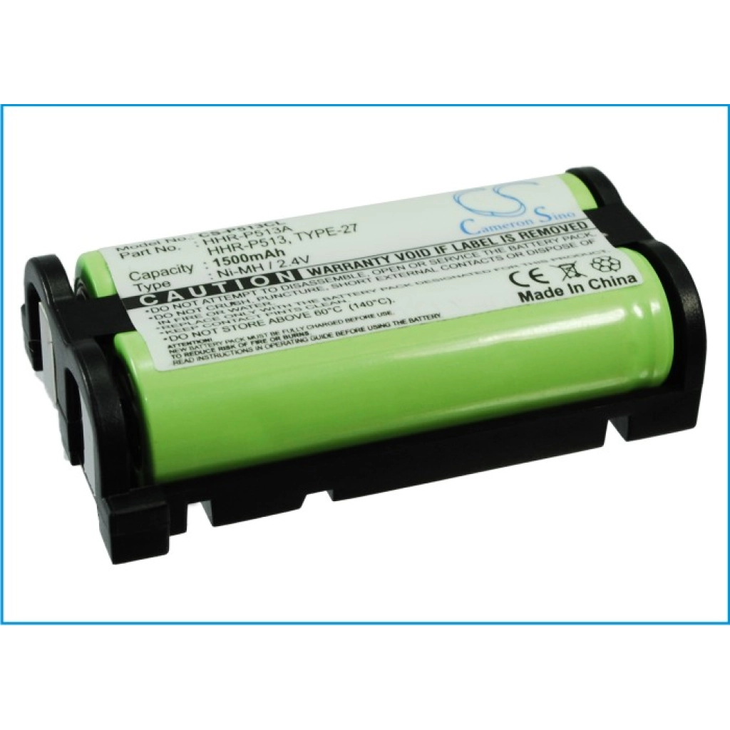 GE Panasonic Radio Shack Batterier till trådlösa telefoner CS-P513CL