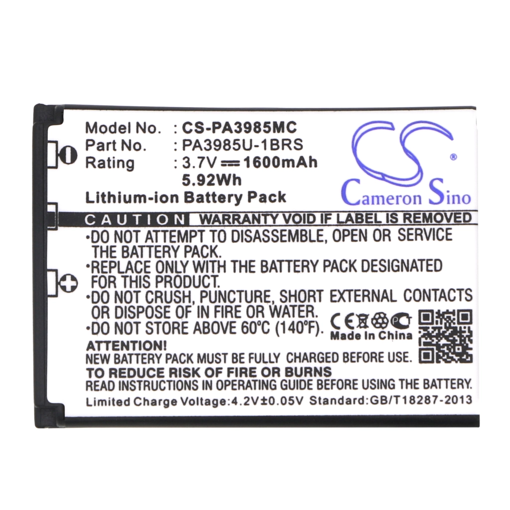 Kamerabatterier Toshiba CS-PA3985MC