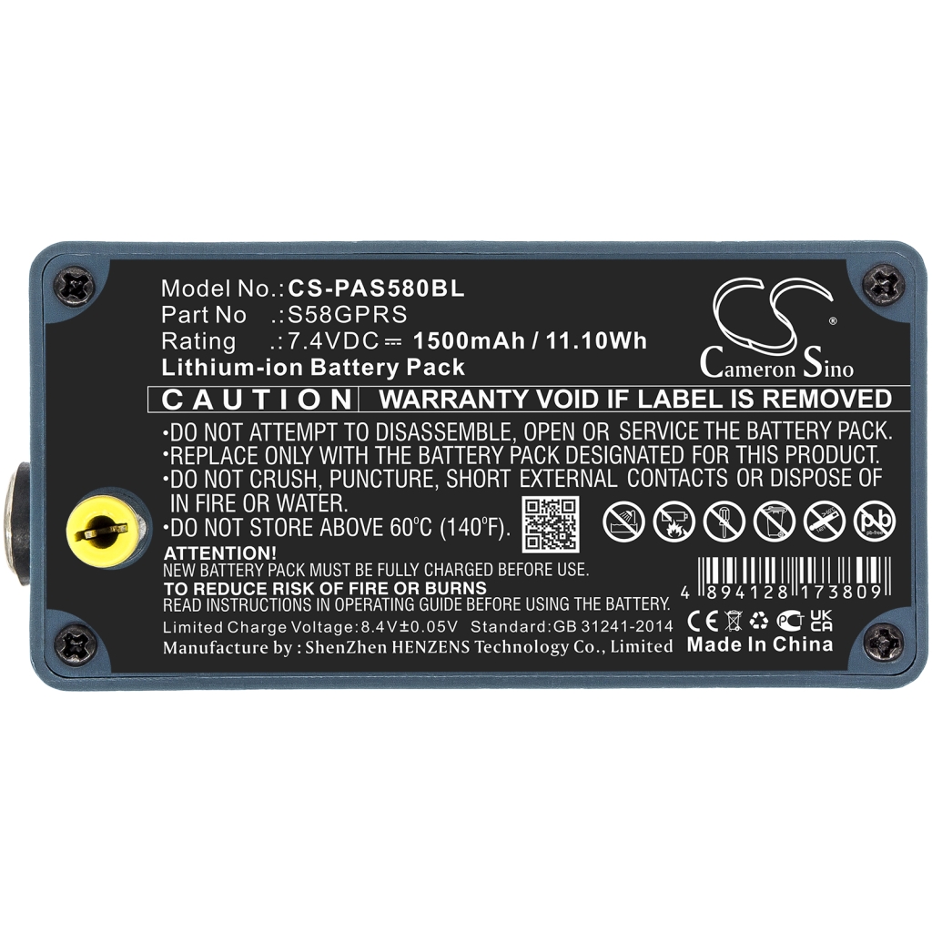 Compatible battery replacement for Pax S58GPRS