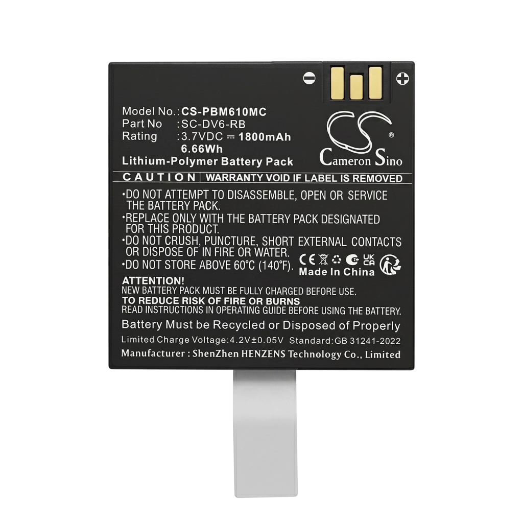 Batteri kompatibel med Patroleyes CS-PBM610MC