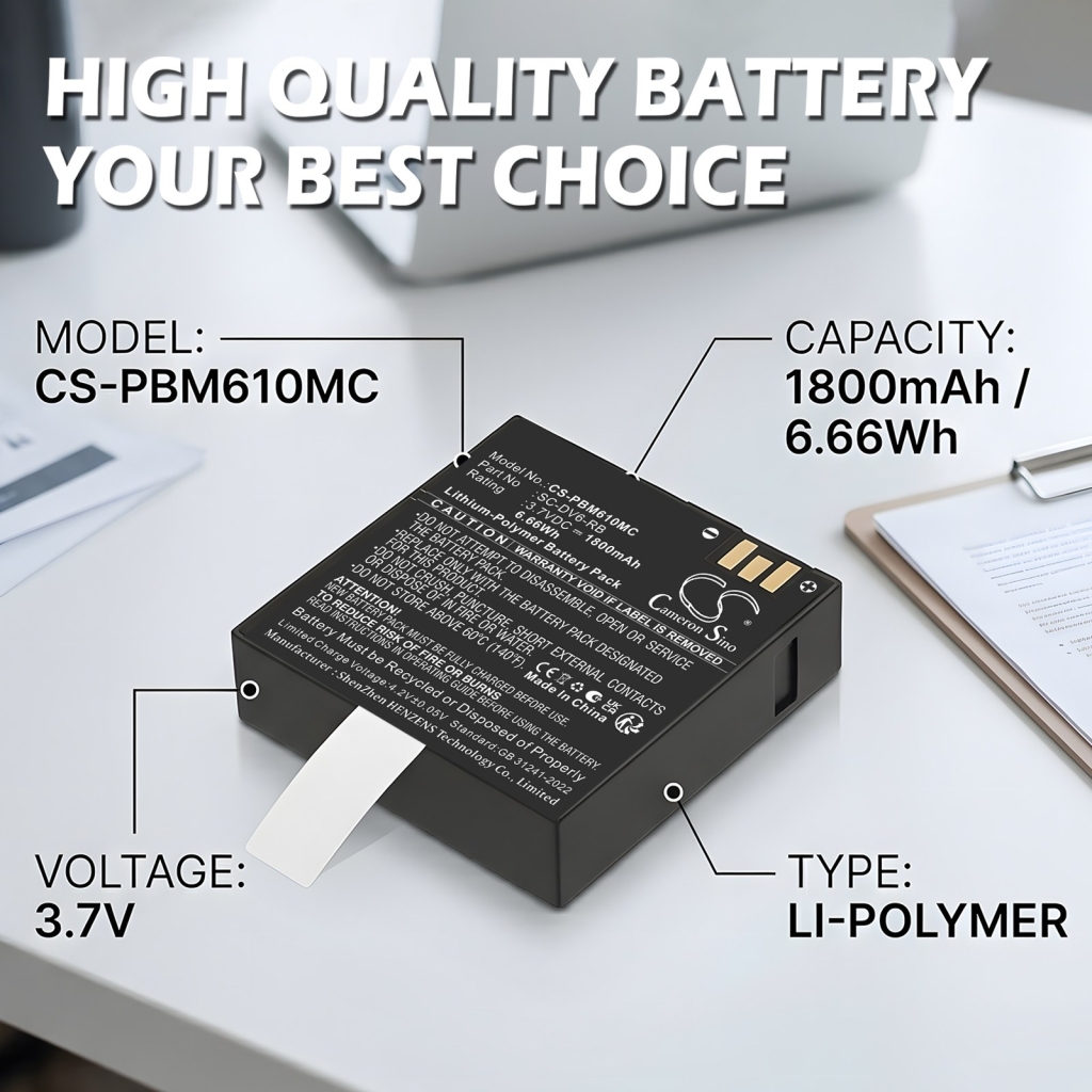 Batteri kompatibel med Patroleyes CS-PBM610MC