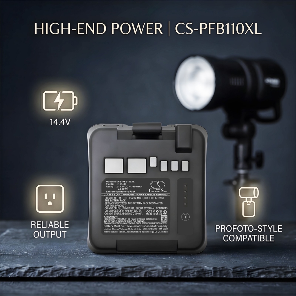 Batteri kompatibel med Profoto CS-PFB110XL