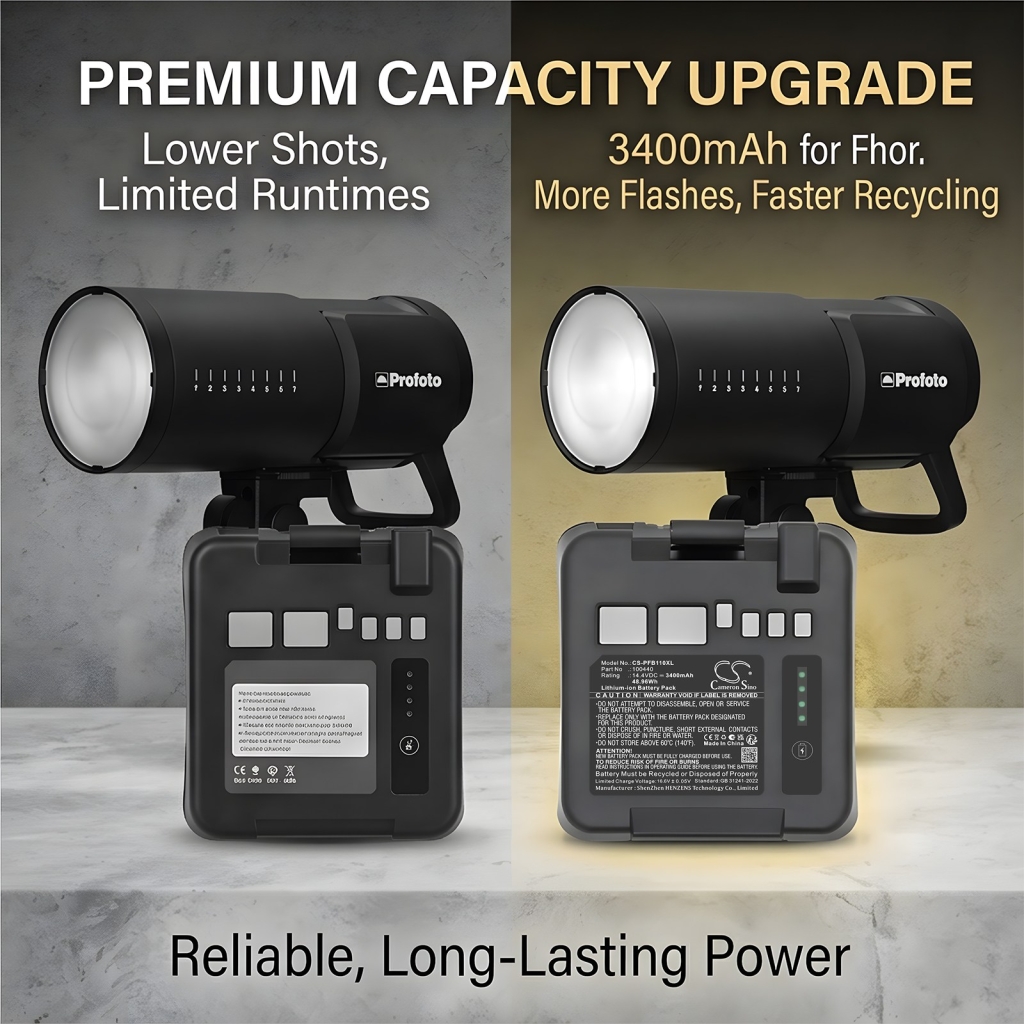 Batteri kompatibel med Profoto CS-PFB110XL