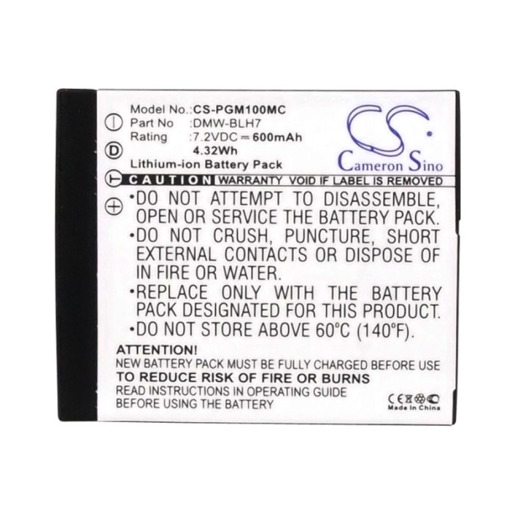 Camera Battery Panasonic Lumix DMC-GM1W