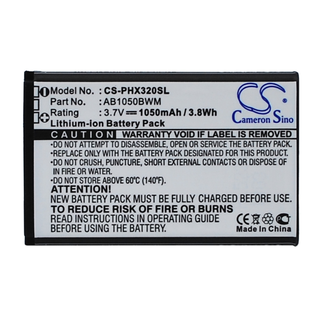Batteri kompatibel med Philips CS-PHX320SL