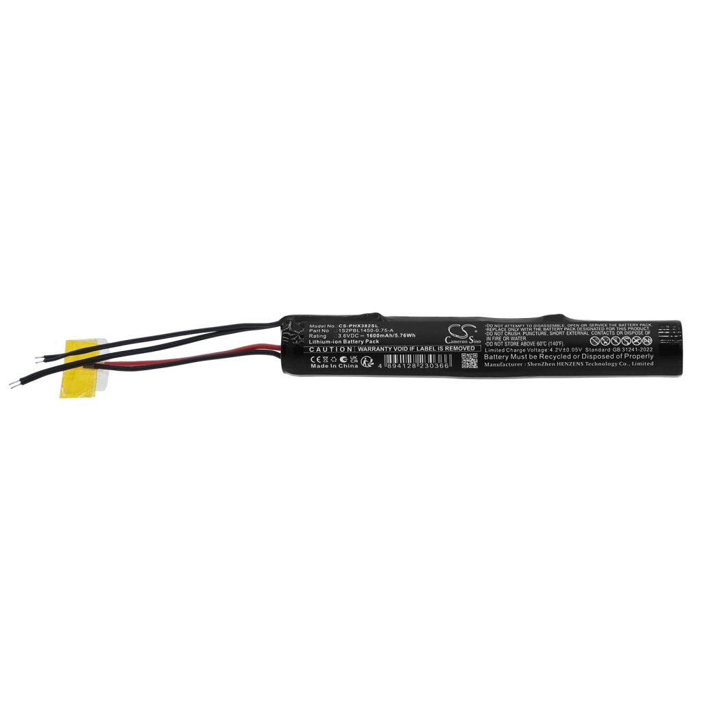 Battery compatible with Philips CS-PHX382SL