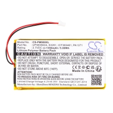 Compatible battery replacement for Palm IA1TB12B1,ICF383461,LAB363562B,PA1371,S3261...