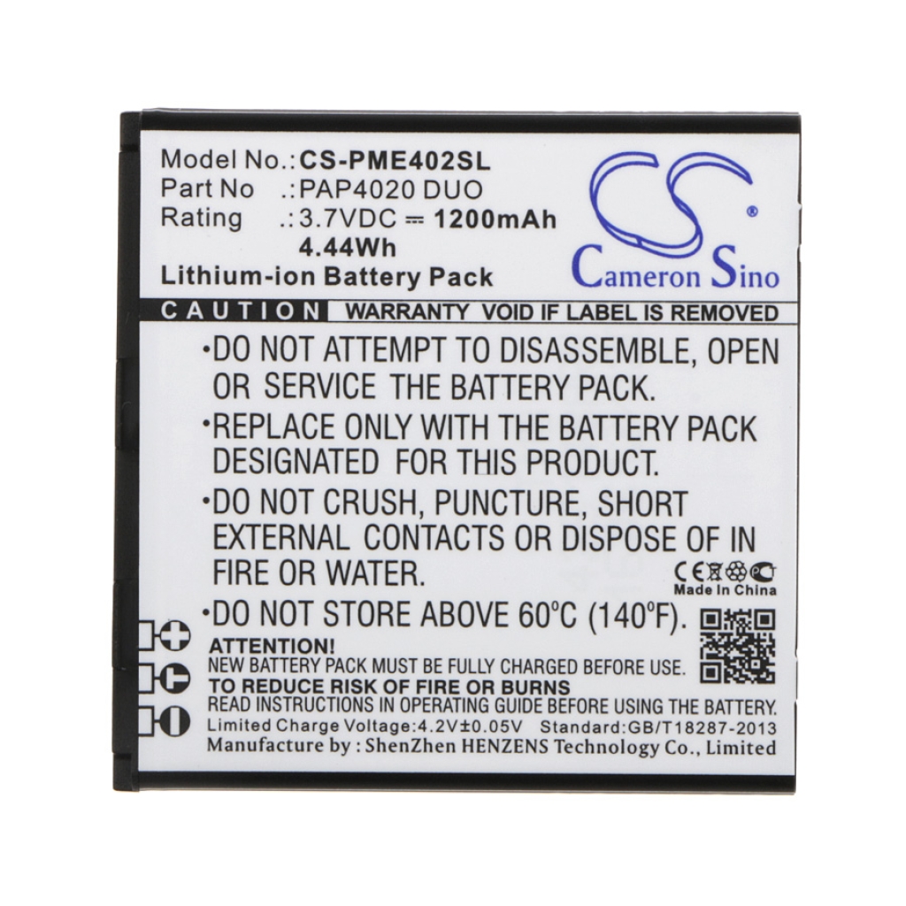 Batteri kompatibel med Prestigio CS-PME402SL