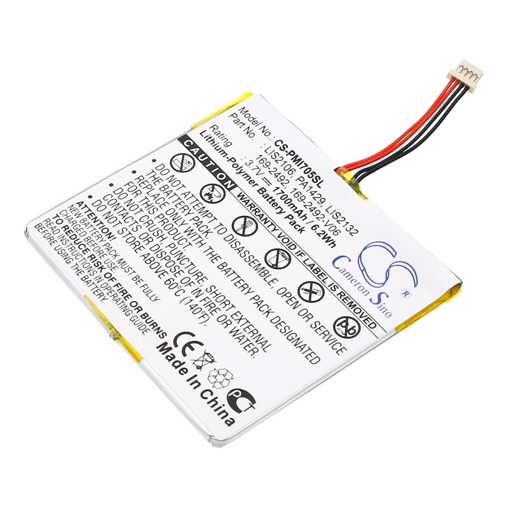 Batterier för surfplattor Palm CS-PMI705SL