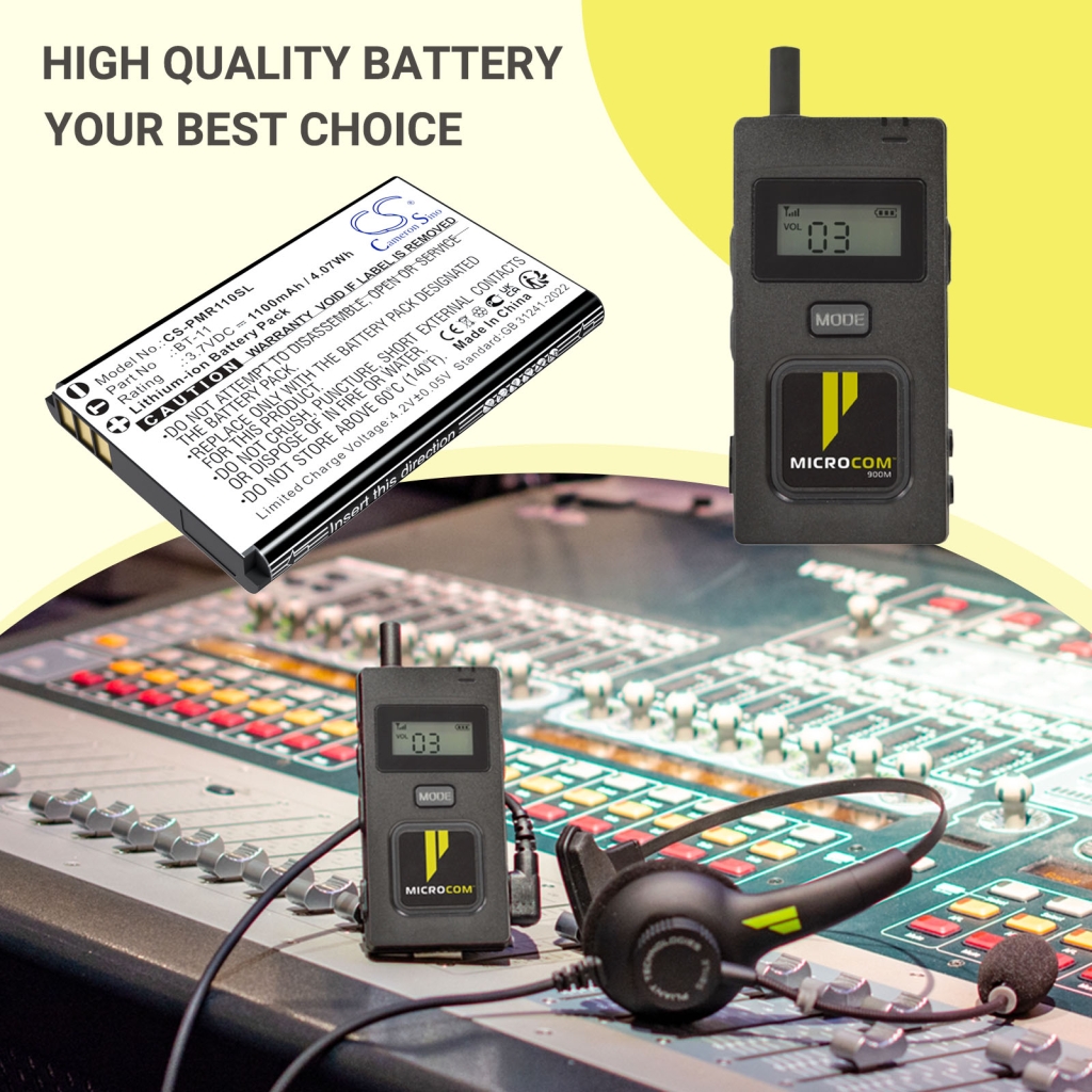 Batterier till högtalare Pliant CS-PMR110SL
