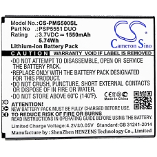 Kompatibel batteribyte för Prestigio PSP5551 DUO