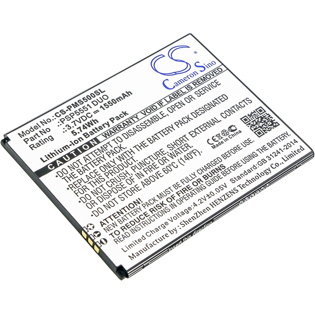 Batteri kompatibel med Prestigio CS-PMS500SL