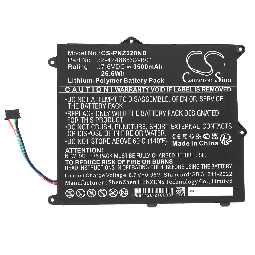 Batterier till bärbara datorer Panasonic CS-PNZ620NB