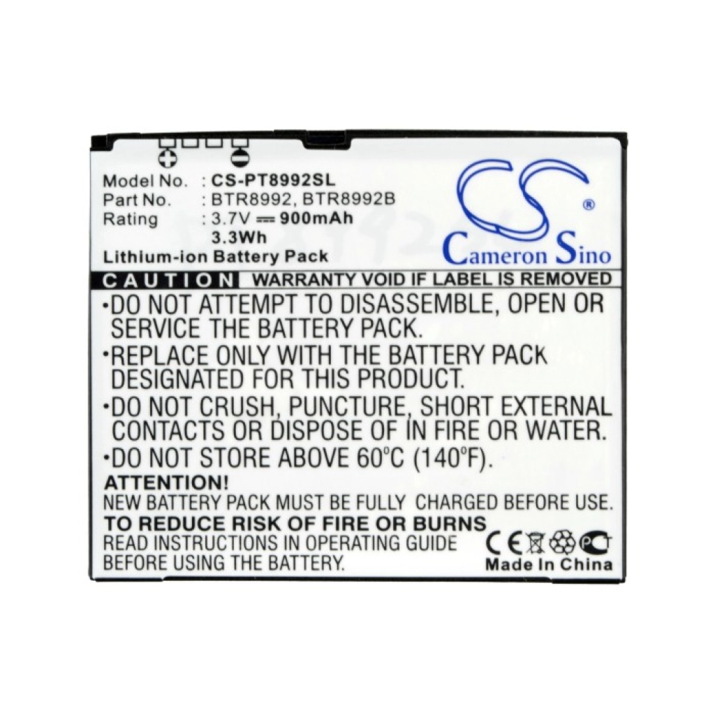 Batterier till mobiltelefoner Pantech CDM8992VM