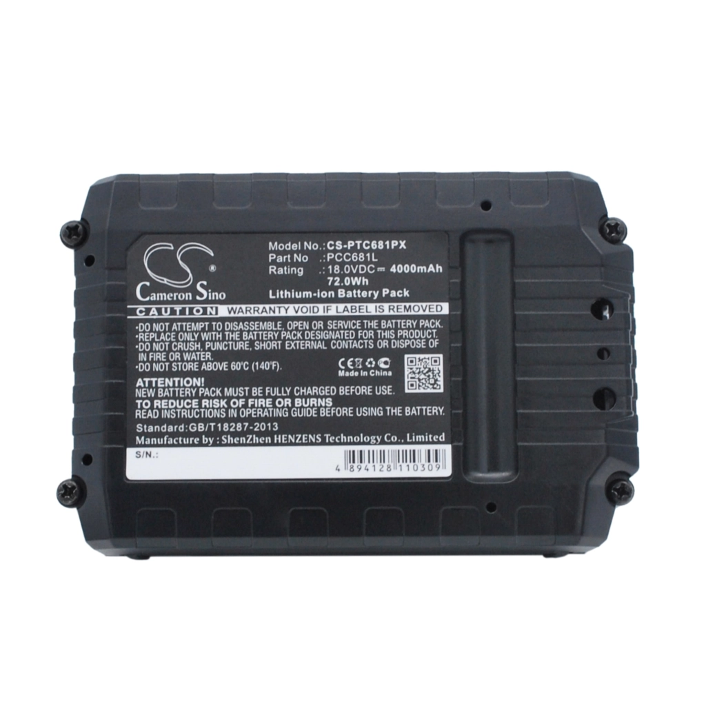 Compatible battery replacement for Black 