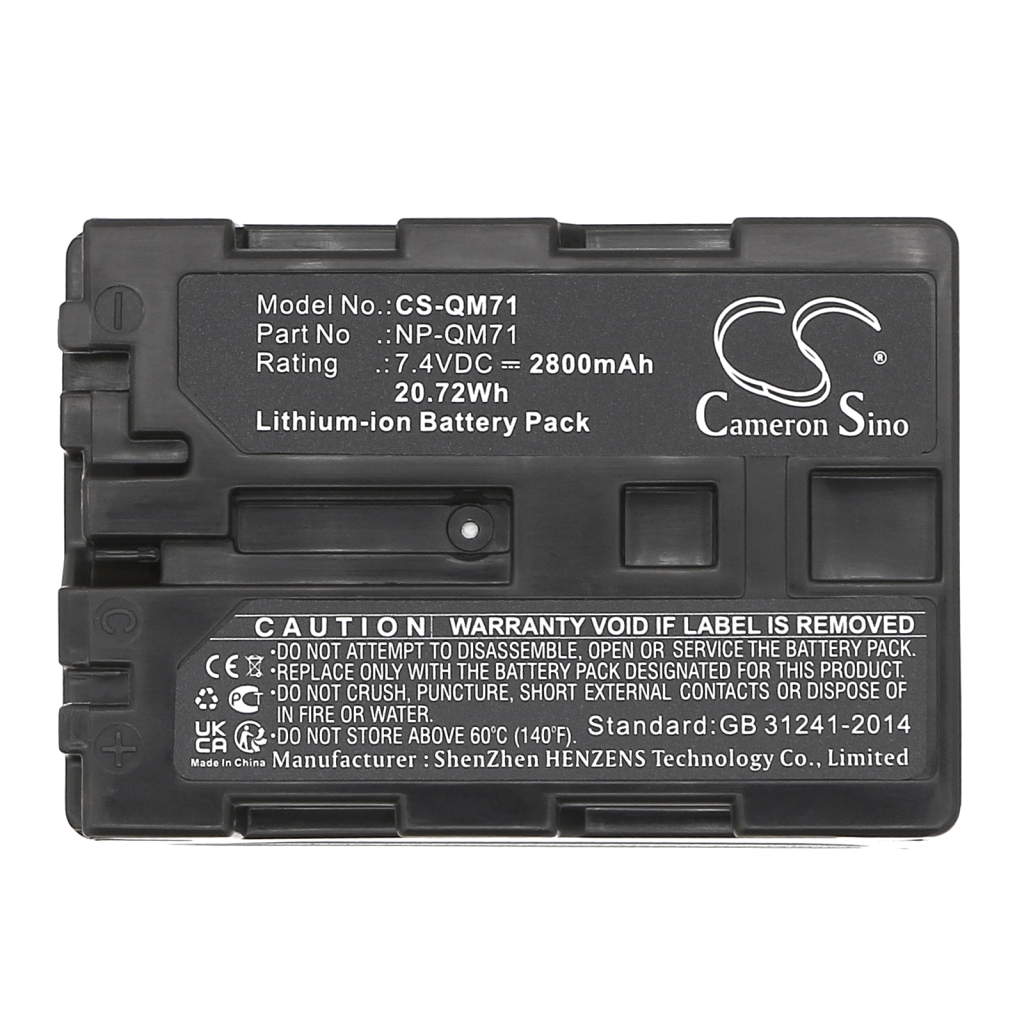 Kamerabatterier Sony CS-QM71