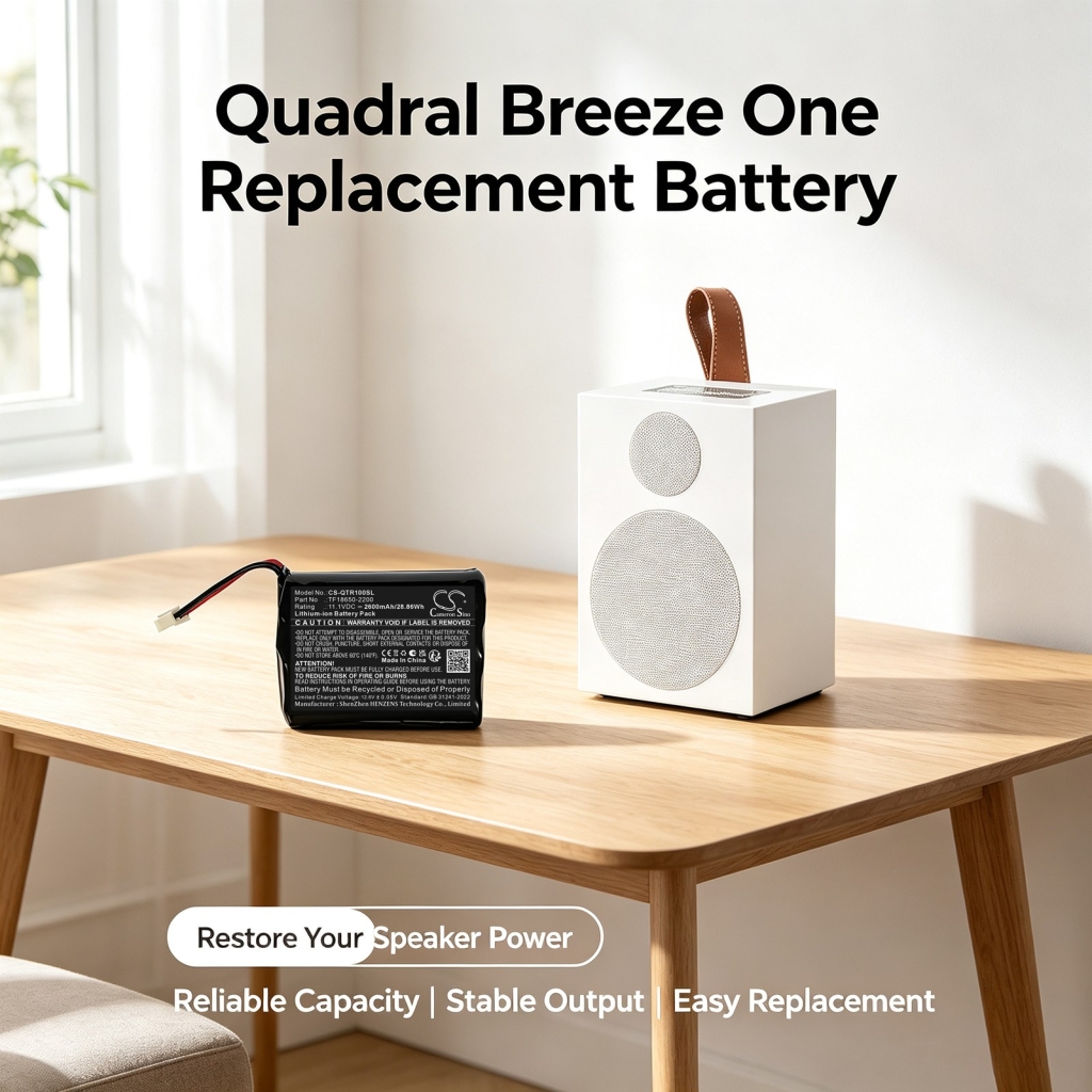 Batteri kompatibel med Quadral CS-QTR100SL