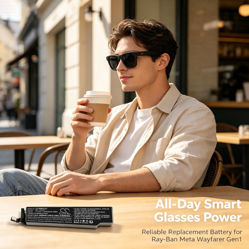 Batteri kompatibel med Ray-ban CS-RBM401SL