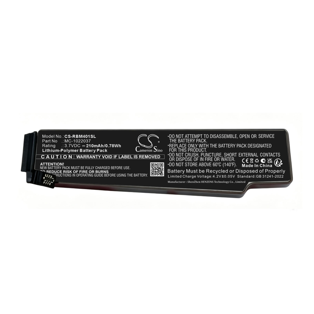 Batterier kompatibel med Ray-ban Meta Wayfarer Gen1 Wayfarer Gen2 CS-RBM401SL