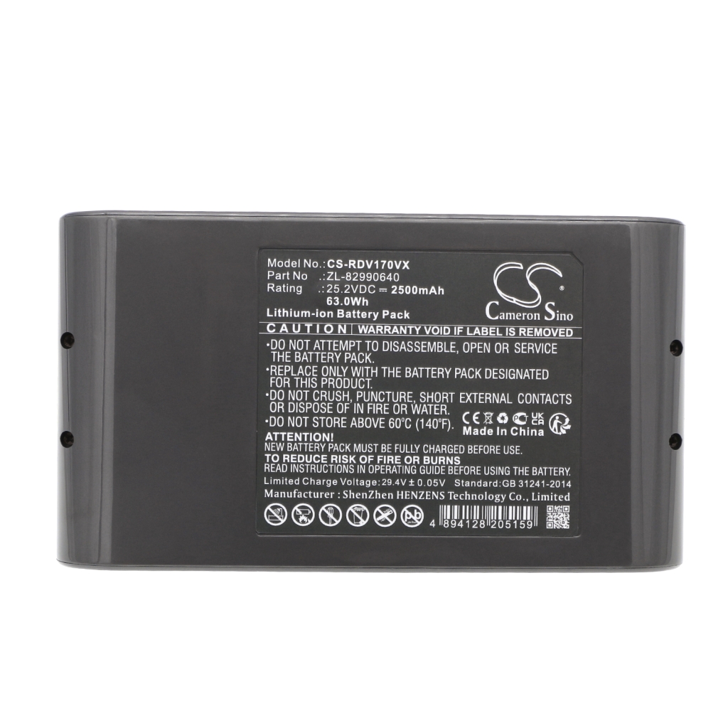 Batterier till dammsugare Redroad CS-RDV170VX