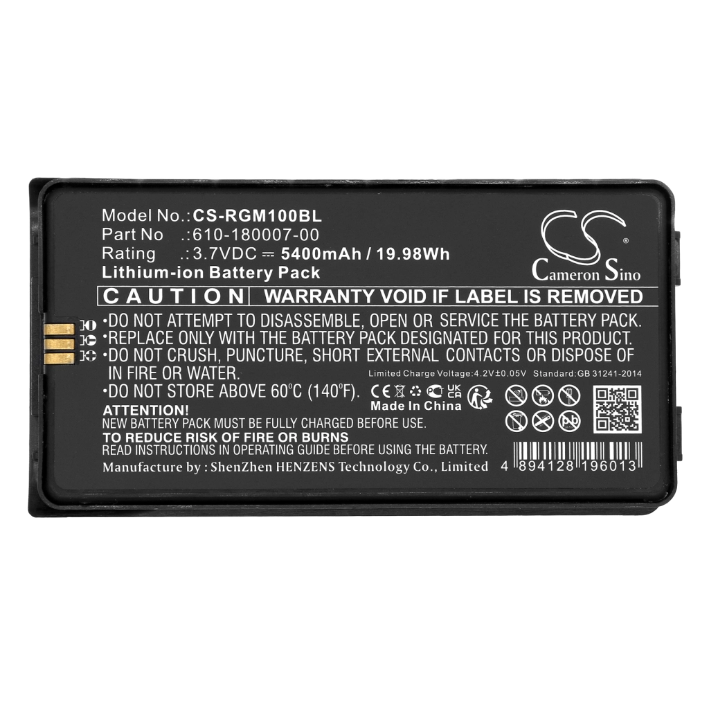 Batterier för skanner Rgis CS-RGM100BL