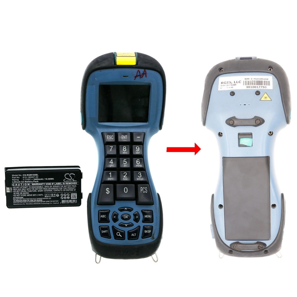 Batterier för skanner Rgis CS-RGM100BL