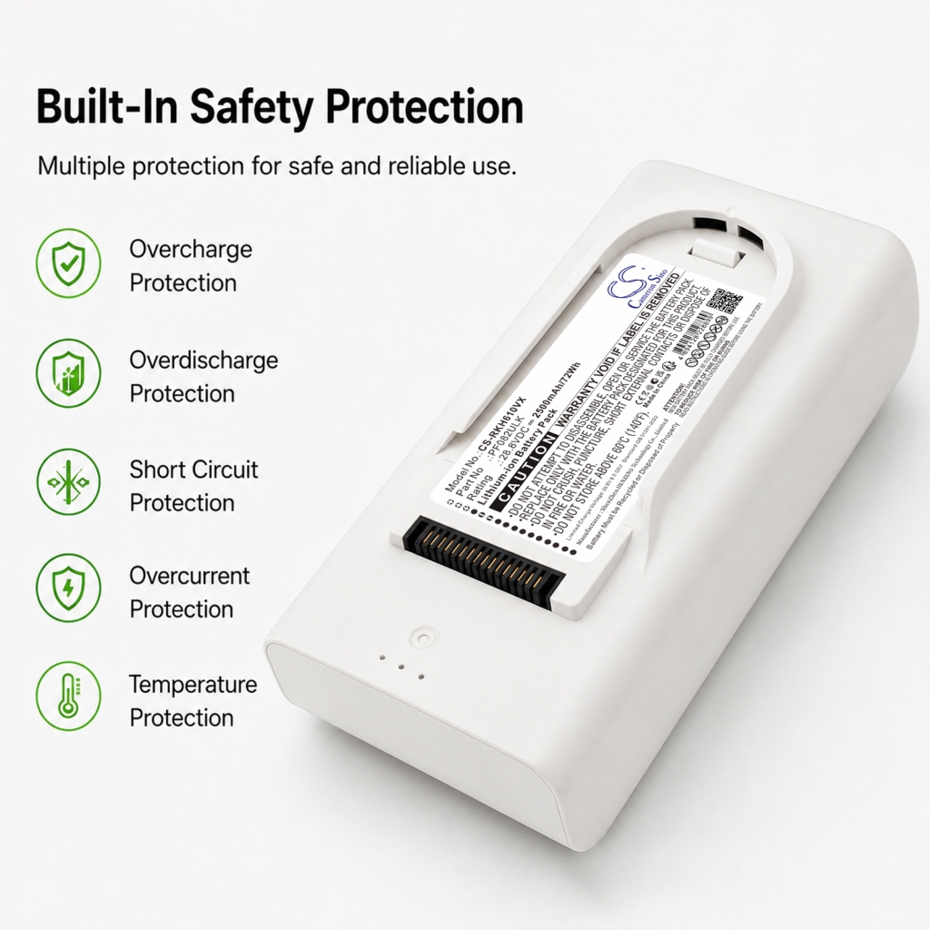 Battery compatible with Roborock CS-RKH610VX
