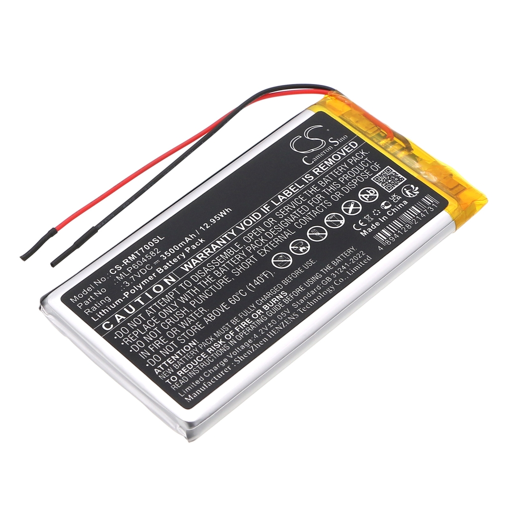 Batterier för navigering (GPS) Rand mcnally CS-RMT700SL