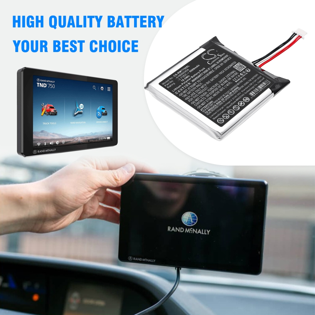 GPS, Navigator Battery Rand mcnally CS-RMT750SL