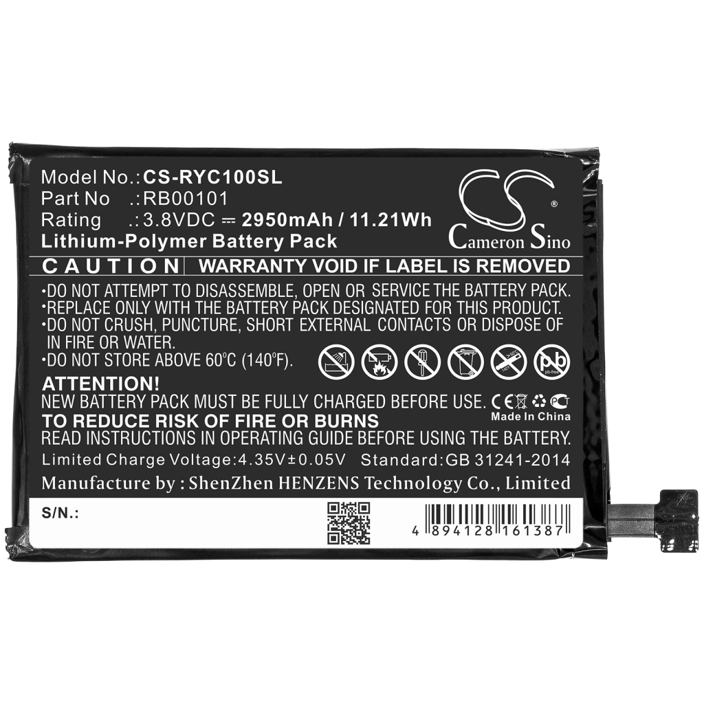 Batterier till fjärrkontrollen Ray enterprises CS-RYC100SL