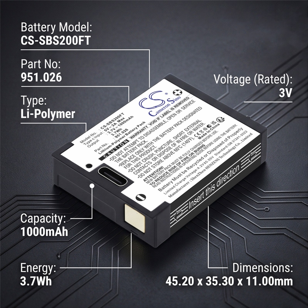 Battery for Suprabeam S4