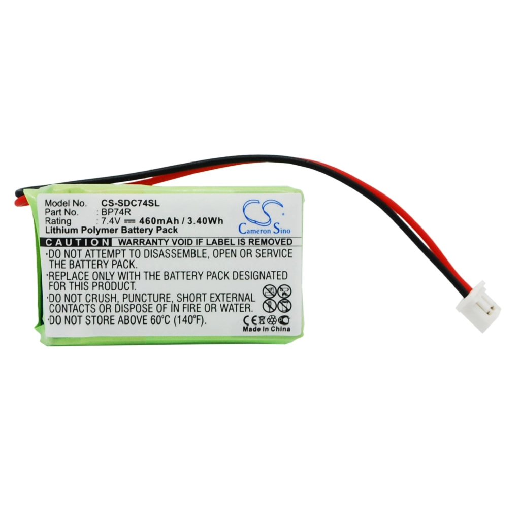 Compatible battery replacement for Dogtra BP74R