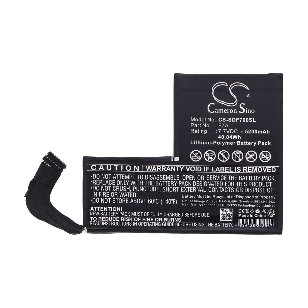 Batteri kompatibel med Steam CS-SDF700SL