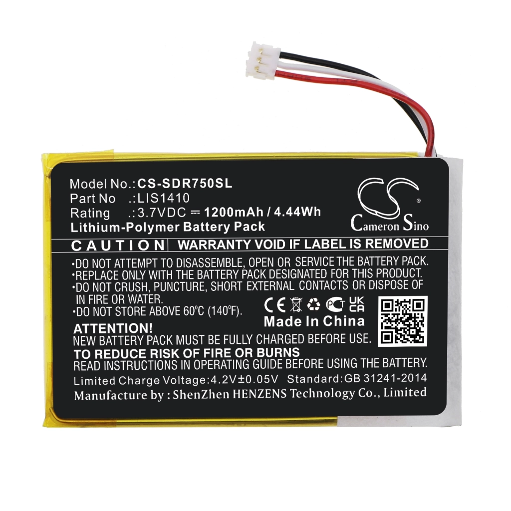 Batterier för trådlösa hörlurar och headsets Sony CS-SDR750SL