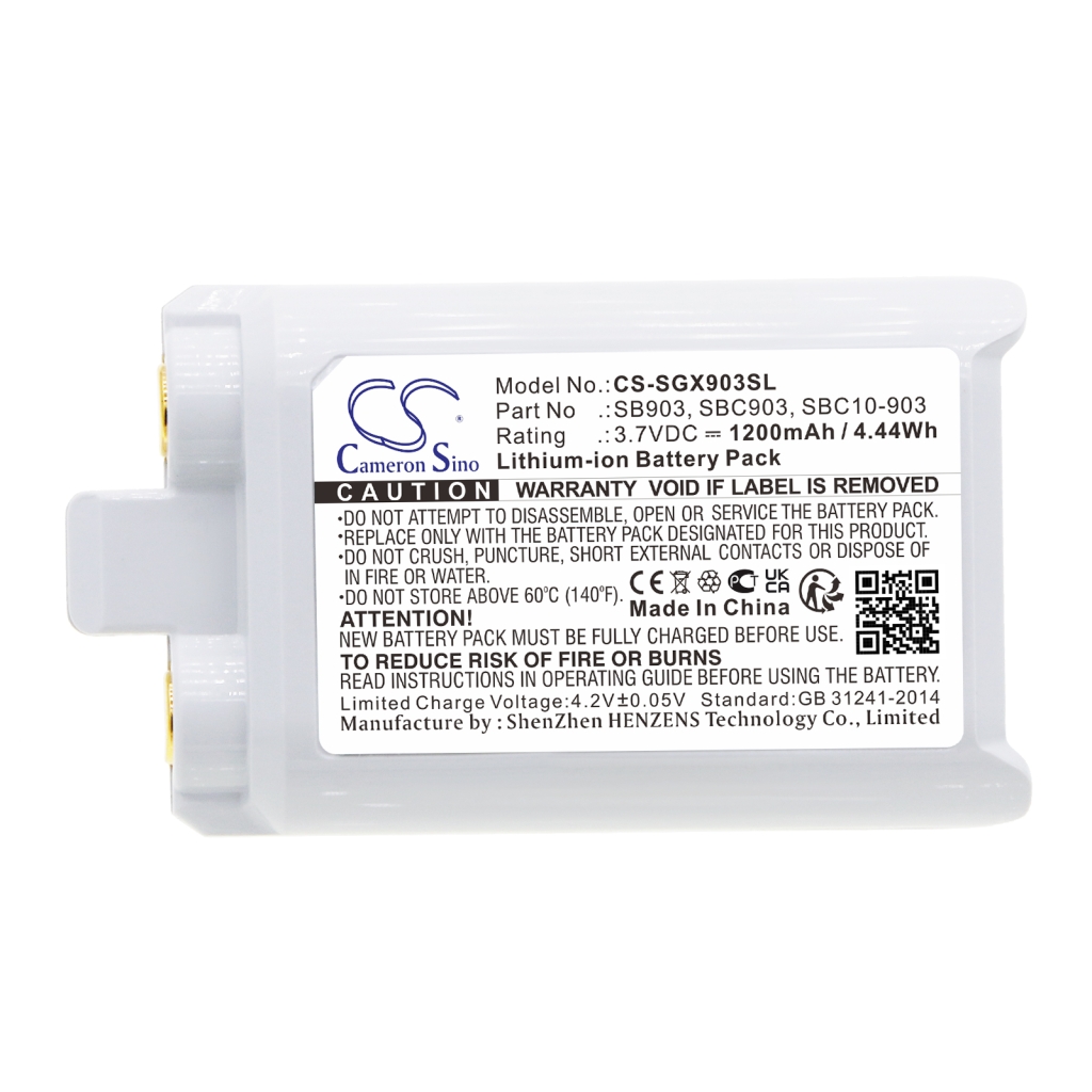 Batteri kompatibel med Shure CS-SGX903SL