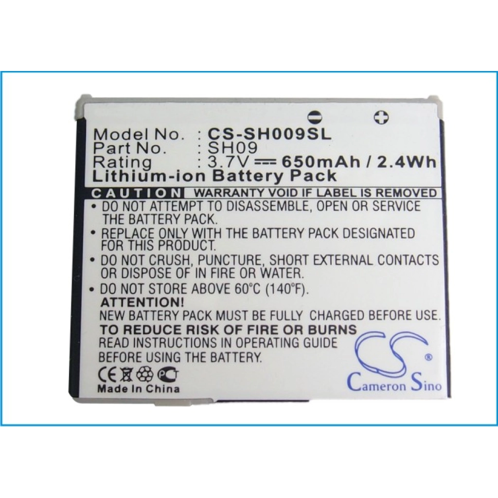 Batterier till mobiltelefoner Sharp SH902ISL