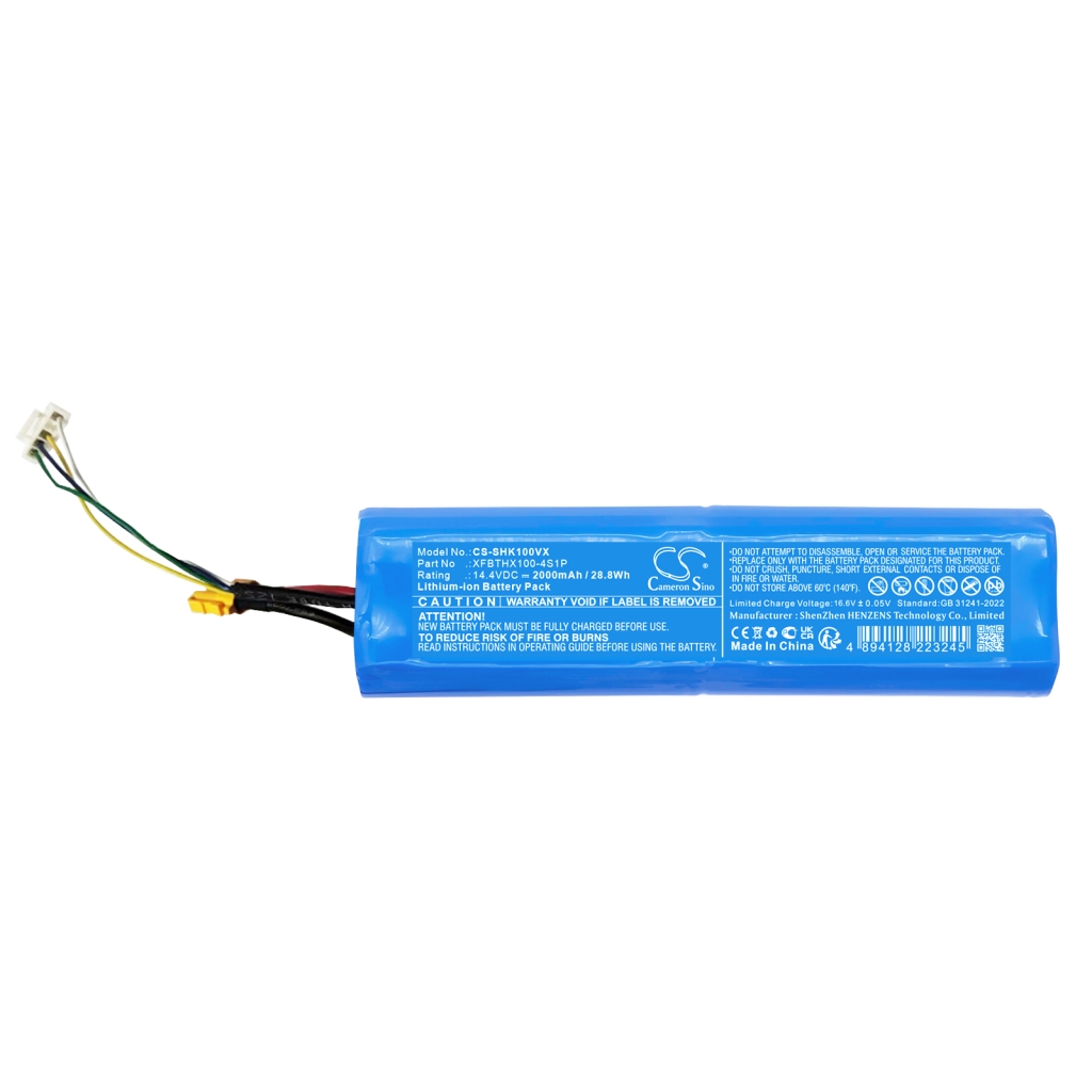 Batterier till dammsugare Shark CS-SHK100VX