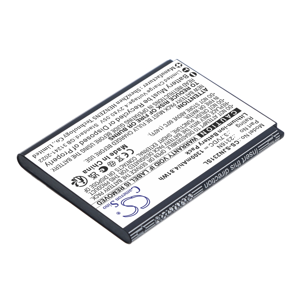 Batterier kompatibel med SPC Jasper 2 4G 2316N 2327N CS-SJN231SL