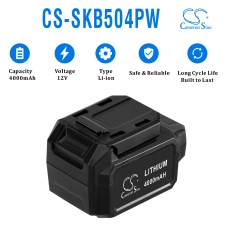 Compatible battery replacement for Skil BY5020A-00,BY5040A-00,BY519801