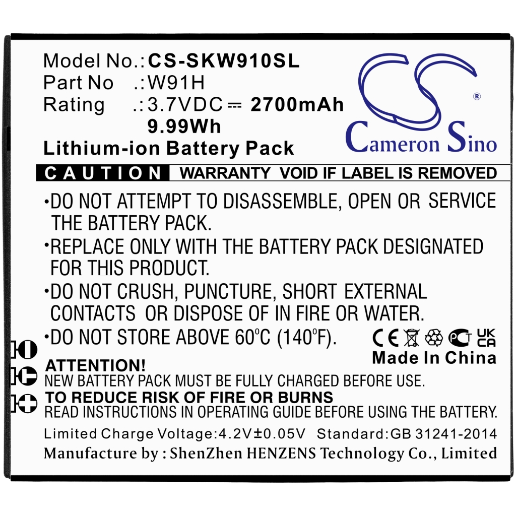 Battery Replaces W91H
